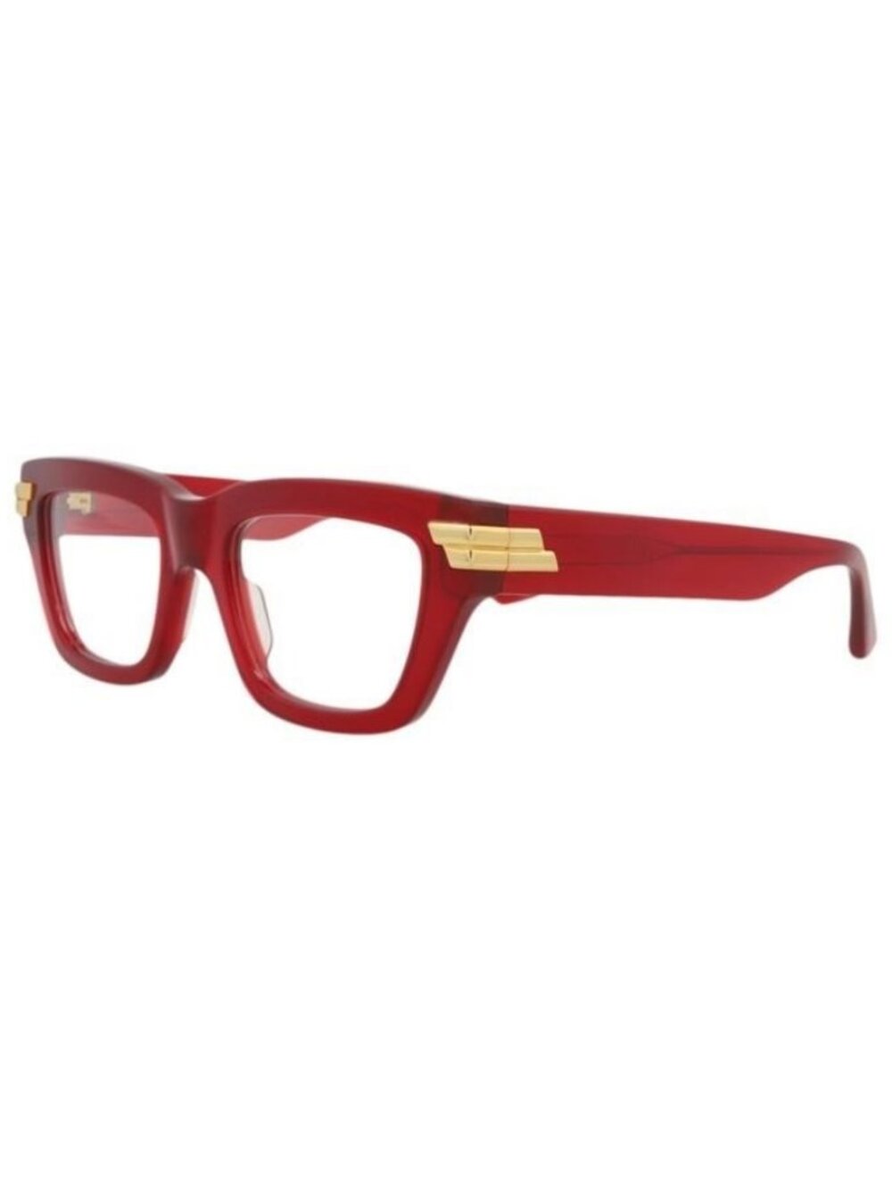 New Bottega Veneta Womens Square/Rectangle Burgundy Burgundy Transparent Fashion